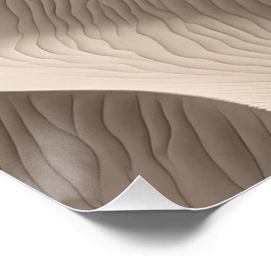 Fotografie Strand Zand Beige Neutraal zacht Perfect Poster (Hoek)