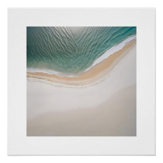 Fotografie Strandzand Beige Neutraal Blauw Perfect Poster