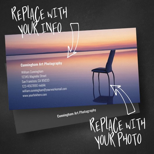 Fotografie Studio Modern minimalistische aangepast Visitekaartje