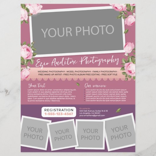 Fotografie Studio / Trouwfotografie Flyer (Achterkant)