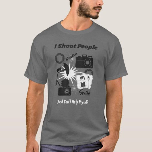 Fotografie Thema Fun Fotografen T-shirt (Voorkant)