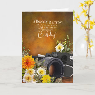Fotografie thema verjaardagskaart te laat kaart