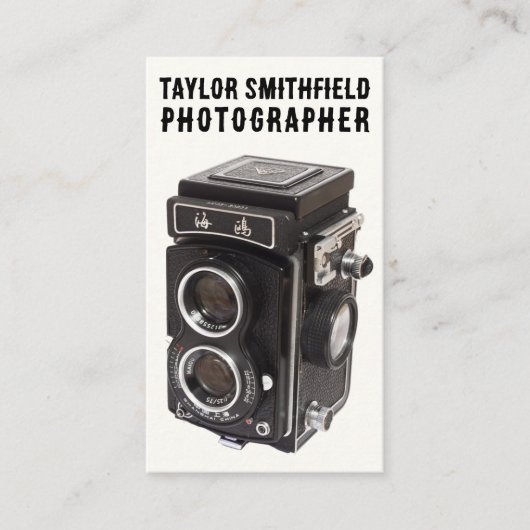  Fotografie Trendy Camera Visitekaartje (Voorkant)