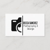 Fotografie trendy kunst code social media visitekaartje (Voorkant)