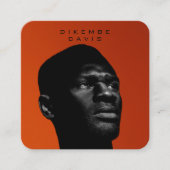 Fotografie Trendy Stylish Full Photo QR Code Vierkante Visitekaartje (Voorkant)