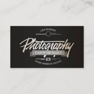 Fotografie,  typografisch embleem visitekaartje