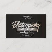 Fotografie,  typografisch embleem visitekaartje (Voorkant)