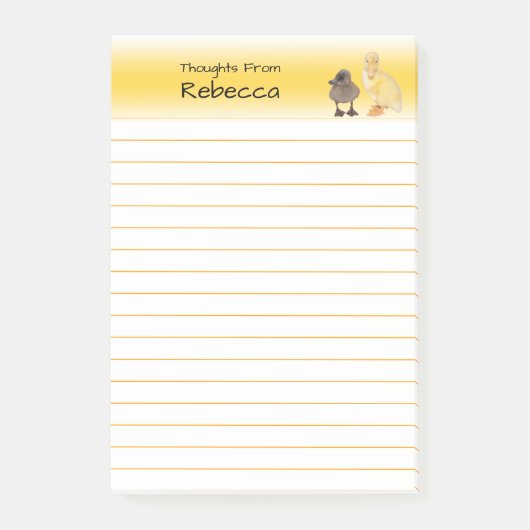 Fotografie van Adorable Eendjes Gelinieerd Post-it® Notes (Voorkant)
