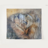 Fotografie van Afrikaanse leeuw Moderne Waterverf Wandkleed (Voorkant (horizontaal))