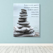 Fotografie van airn | Citaat Bernard Shaw Canvas Afdruk (Insitu (Houten vloer))