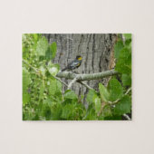 Fotografie van Audubon's Warbler-Natuur Legpuzzel (Horizontaal)
