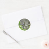 Fotografie van Audubon's Warbler-Natuur Ronde Sticker (Envelop)