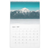 Fotografie van bergen boven de wolken  kalender (Mar 2027)