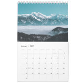 Fotografie van bergen boven de wolken  kalender (Jan 2027)