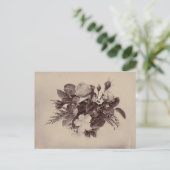 Fotografie van bloemen Vintage Kunst Briefkaart (Staand voorkant)