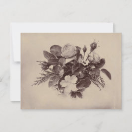 Fotografie van bloemen Vintage Kunst Briefkaart