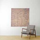 Fotografie van bruinbakstenen wandkleed (In situ)