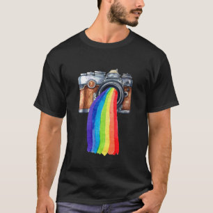 Fotografie van camera Rainbow Cameraman T-shirt