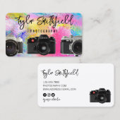 Fotografie van  camera-verf visitekaartje (Voorkant / Achterkant)