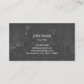 Fotografie van Chalkboard Dandelion Visitekaartje (Achterkant)