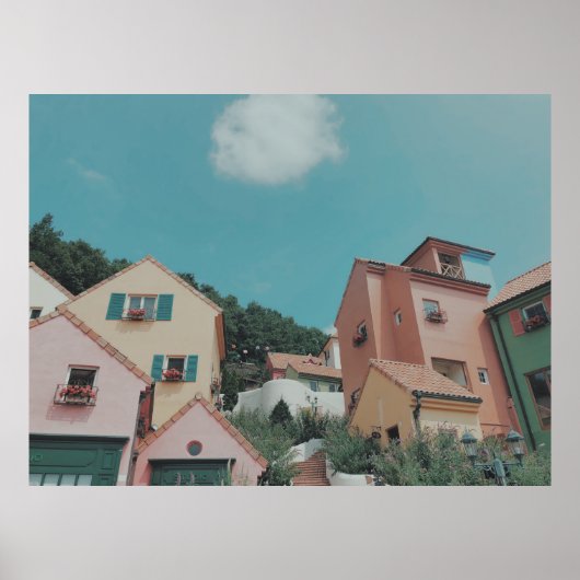 FOTOGRAFIE VAN CONCRETE HUISVESTING POSTER (Voorkant)