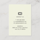 Fotografie van Cool Black Grey Visitekaartje (Achterkant)