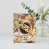 Fotografie van Cranberry Almond Biscotti Cookies Briefkaart (Staand voorkant)