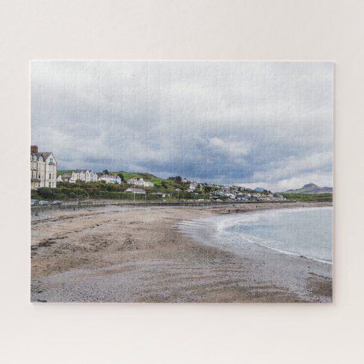 Fotografie van Criccieth Beach North Wales Legpuzzel (Horizontaal)
