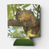 Fotografie van Cute & Curious Squirrel Natuur Blikjeskoeler (Achterkant)