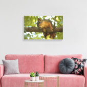 Fotografie van Cute & Curious Squirrel Natuur Canvas Afdruk (Insitu (Woonkamer))