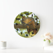 Fotografie van Cute & Curious Squirrel Natuur Grote Klok (Huis)
