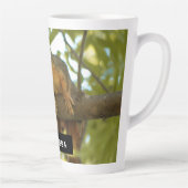 Fotografie van Cute & Curious Squirrel Natuur Latte Mok (Rechts)