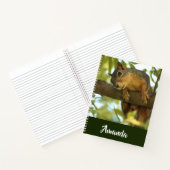 Fotografie van Cute & Curious Squirrel Natuur Notitieboek (Binnen)