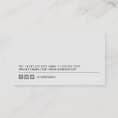 Fotografie van de antenne visitekaartje (Achterkant)