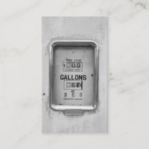 Fotografie van de Antiek brandstoftank - Visitekaa Visitekaartje