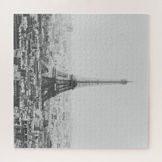 Fotografie van de Black and White Eiffel Tower Legpuzzel (Horizontaal)