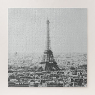 Fotografie van de Black and White Eiffel Tower Legpuzzel
