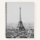 Fotografie van de Black and White Eiffel Tower Notitieboek (Voorkant)