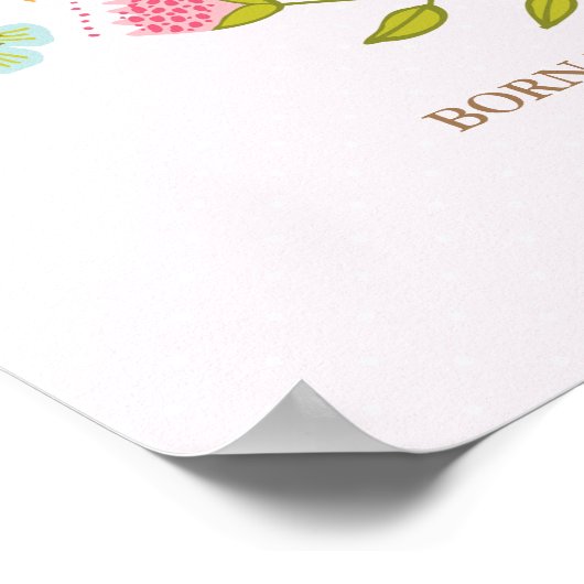 Fotografie van de bloederige baby voor een meisje poster (Hoek)