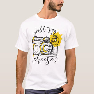 Fotografie van de fotograaf "Zeg Cheese" T-shirt