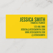 Fotografie van de Gele Daisy Flower Floral Natuur Visitekaartje (Achterkant)