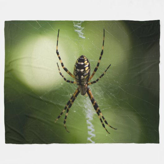 Fotografie van de gouden tuinspin Fleece Blanket (Voorkant (Horizontaal))
