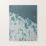 Fotografie van de grote blauwe oceaan rond de Uitz Legpuzzel<br><div class="desc">Strandfotografie - een vogeloog uitzicht van de grote prachtige oceaan.</div>