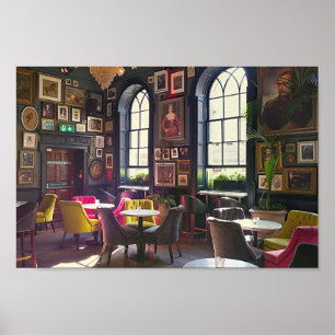  Fotografie van de kleine Talk Koffiewinkel Poster