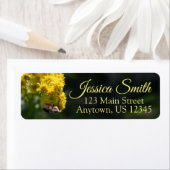 Fotografie van de Natuur van gele bloemen bijen Etiket (Insitu)