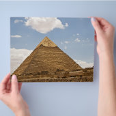 Fotografie van de piramides van Gizeh Flyer (Hand)