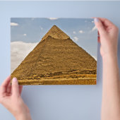 Fotografie van de piramides van Gizeh Flyer (Hand)