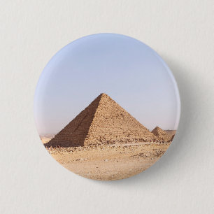 Fotografie van de piramides van Gizeh Ronde Button 5,7 Cm