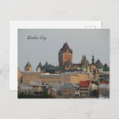 Fotografie van de prachtige skyline van Quebec Cit Briefkaart (Voorkant / Achterkant)