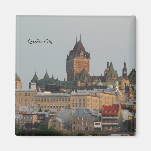 Fotografie van de prachtige skyline van Quebec Cit Magneet (Voorkant)